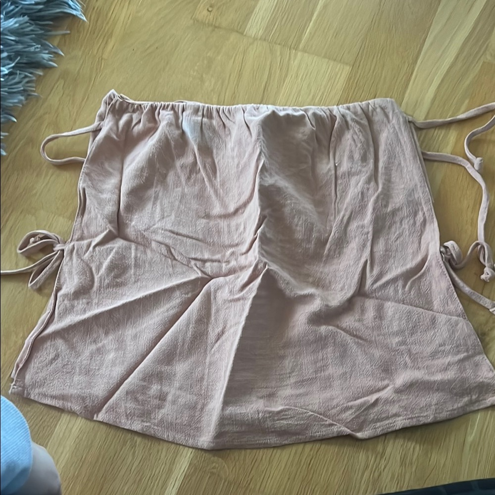 Blush Pink Side Tie Top